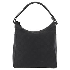 Gucci Vintage Hobo GG Canvas and leather Medium