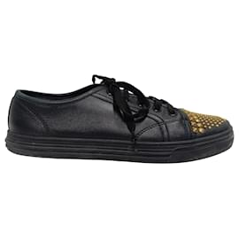 Zapatillas bajas Gucci California con tachuelas en cuero negro