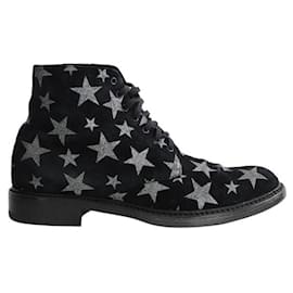 Saint Laurent Baskets en daim noires