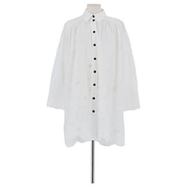 Vestido de algodón blanco - Ganni