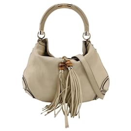 Borsa a mano Gucci Indy in pelle crema