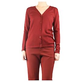 Roter dünner Strickcardigan - Größe UK 10 - Max Mara