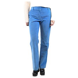 Victoria Beckham Blaue Cordhosen - Größe UK 10