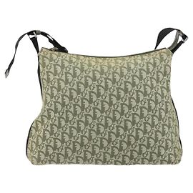 Borsa a Spalla Trotter Vintage in Tela Christian Dior