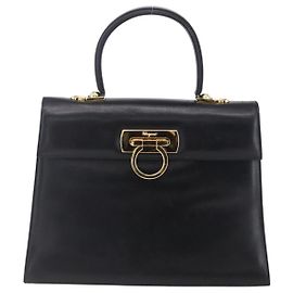 Bolsa Gancini de couro Salvatore Ferragamo