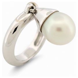 Christian Dior DIOR MUGUET TRIBALRING MIT PERLE T53 AUS 18K WEISSGOLD 12,6GR