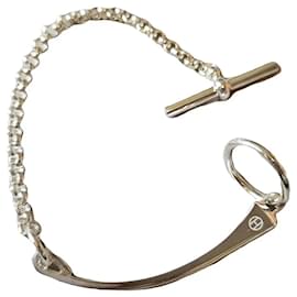 Hermès Forged Nail Bracelet Silver