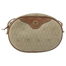 Borsa a spalla vintage Honeycomb in tela Christian Dior