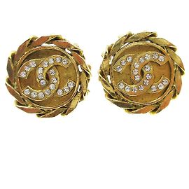Bottoni a clip Chanel CC in metallo con perla sintetica