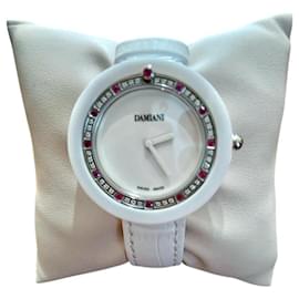 Damiani Belle Époque Uhr aus weißer Keramik
