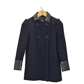 Cappotto Maje Riquette Nero in Lana