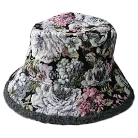 MAISON MICHEL Cappello Invernale Jacquart Fiori nuovo superbo TL - Maison Michel