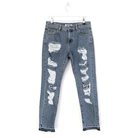 Autre Marque Jeans Desgastados SJYP - Marca Coreana Cult