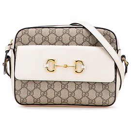 Gucci Beige Small GG Supreme Horsebit 1955 Crossbody