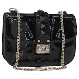 Sac à épaule Glam Lock en patent petit de Valentino Garavani