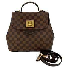 Bolsa de mão em couro Damier Bergamo PM Louis Vuitton