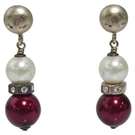 Orecchini a goccia in metallo Chanel Coco Mark