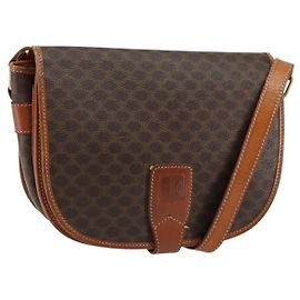 Céline Borsa a Spalla Macadam Vintage Celine in Tela e Pelle
