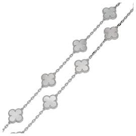 Van Cleef & Arpels Vintage Alhambra K18WG Mother of Pearl Necklace