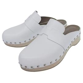 Hermès Calya Leder-Sabot 36