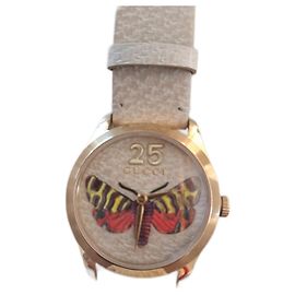 Orologio Gucci in pelle nocciola 46mm