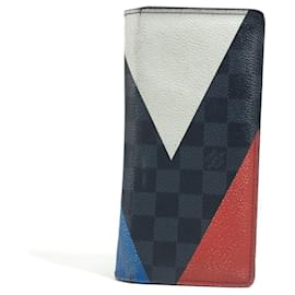 Carteira longa bifold Damier Cobalt N41593 da Louis Vuitton