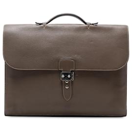 Hermès Brown Togo Sac a Depeches 40