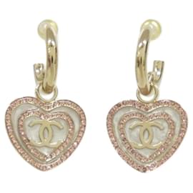 Orecchini a perno Chanel in oro, rosa e bianco