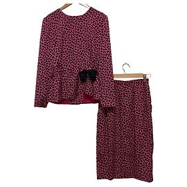Autre Marque Set con motivo a nastro HANAE MORI