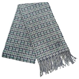 Sciarpa in cashmere Hermès in blu e verde
