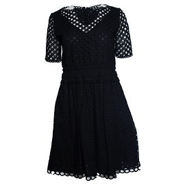 Carven, mini abito con motivo in pizzo