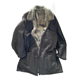 Pierre Cardin Men's Lambskin Leather Coat Brown Camel