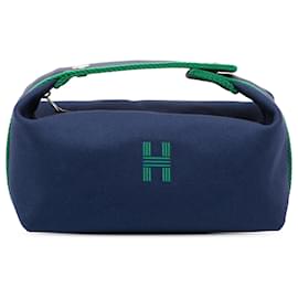 Custodia Bride A Brac Piccola in Tela Blu Hermès