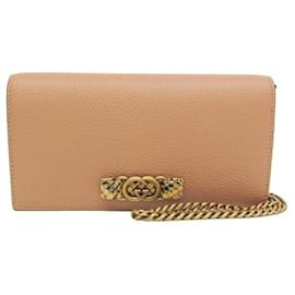 Gucci Interlocking G 746056 Portafoglio in pelle con catena/spalla per donna