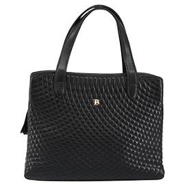 Bally Vintage Handbag Quilted Leather