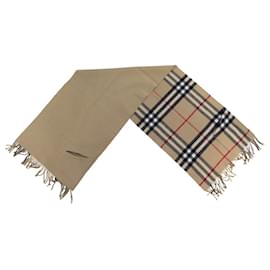 BUFANDA BURBERRY A POCHES TARTAN CHECK REVERSIBLE EN LANA DE CACHEMIRA