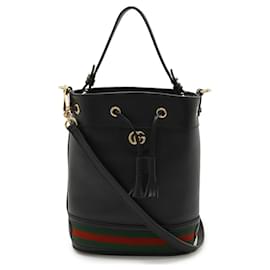 Sac seau en cuir Ophidia petit modèle de Gucci