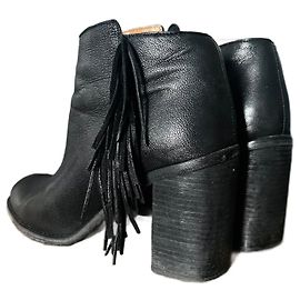 See by Chloé Franche Stiefeletten aus schwarzem Leder