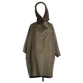 Abrigo reversible oversize Max Mara de cachemira y nylon Khaki