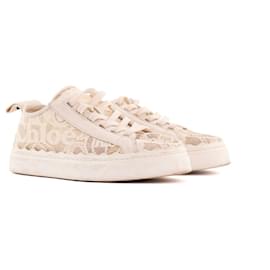 CHLOÉ - Sneakers Lauren Chloé aus Spitze in Beige (T37)