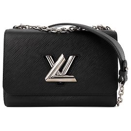 LOUIS VUITTON - Borsa a Spalla Twist MM Louis Vuitton in Pelle Epi Nera