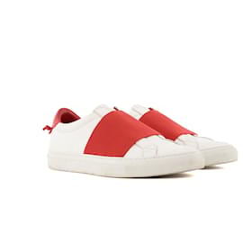 GIVENCHY - Sneakers Urban Street in pelle bianca e rossa (Taglia 37) - Givenchy