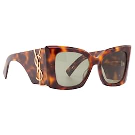 SAINT LAURENT - Sonnenbrille Blaze Saint Laurent in braunem Schildpatt