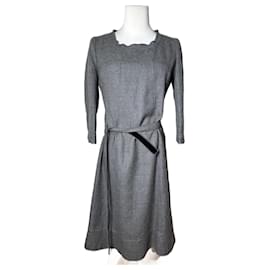 Vintage Courreges Wollkleid grau 38/M