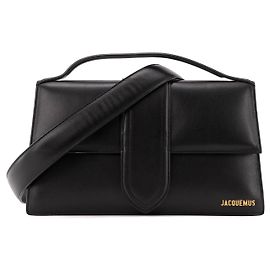 JACQUEMUS - Borsa a tracolla Le Bambinou Jacquemus in pelle nera