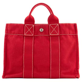 HERMÈS - Borsa Tote Toto Hermès in tela rossa
