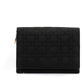 DIOR - Vintage black cannage canvas Dior wallet