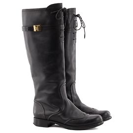 LOUIS VUITTON - Botas de Montar Louis Vuitton en Cuero Negro (Tamaño 39.5)