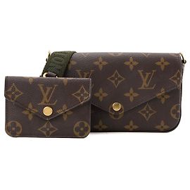 LOUIS VUITTON - Félicie Strap & Go Umhängetasche Louis Vuitton aus monogrammiertem beschichtetem Canvas