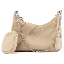 PRADA - Borsa a Spalla Re-Edition 2005 in Re-Nylon Beige - Prada